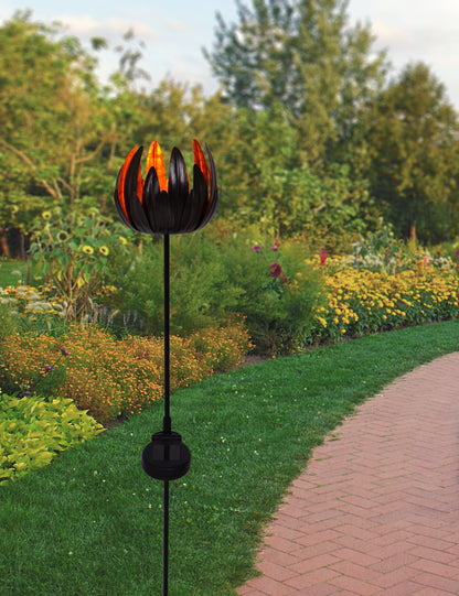 LED Solarspieß "BLUME" H: 90cm