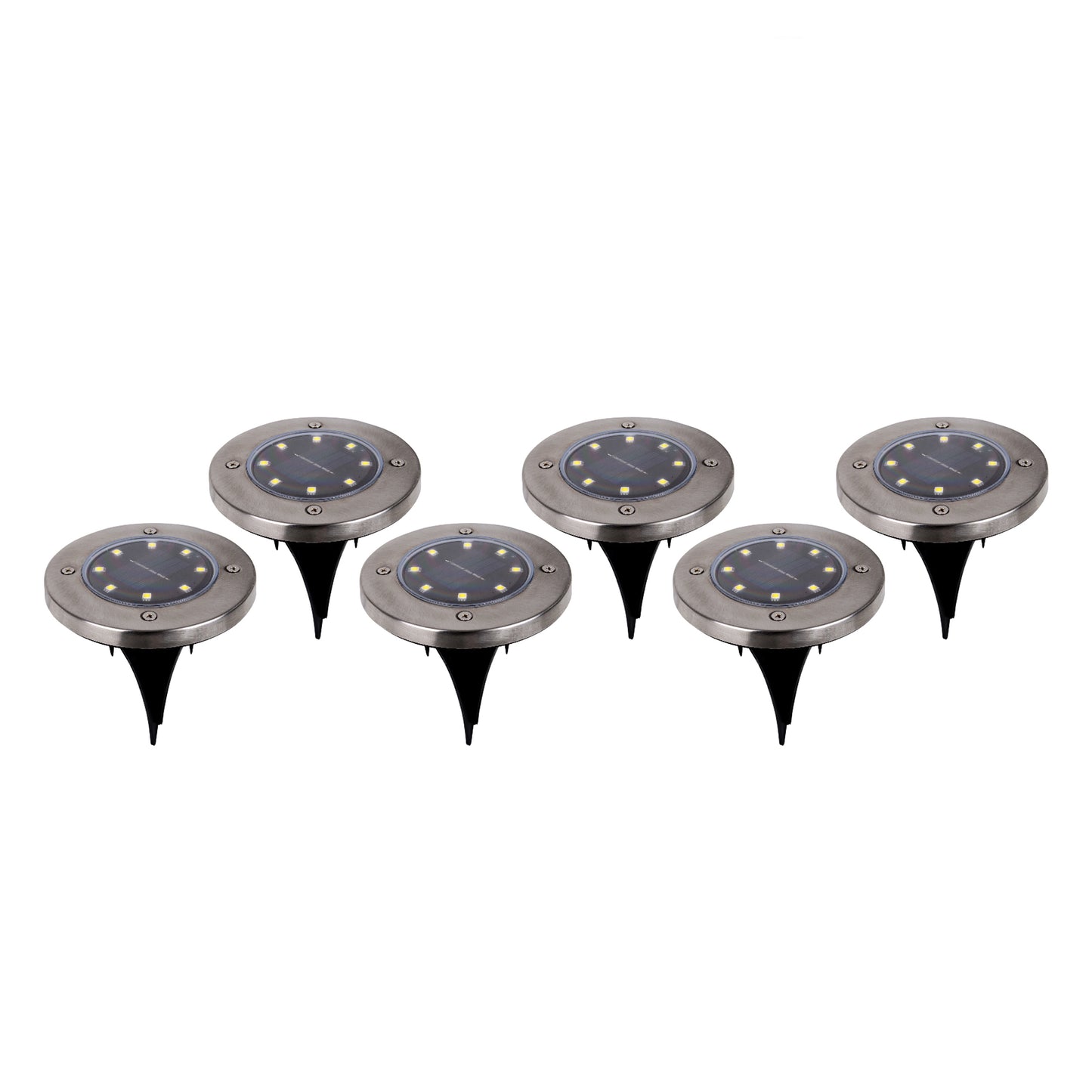6er-Set LED Solar-/Bodenerdspieß "KIAN" Ø: 12 cm