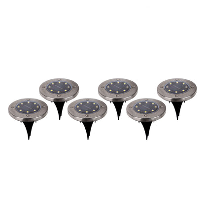 6er-Set LED Solar-/Bodenerdspieß "KIAN" Ø: 12 cm