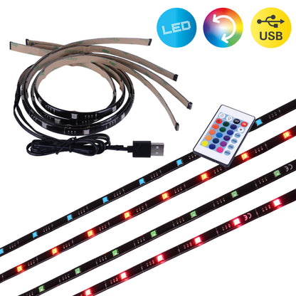 LED TV-Stripe 4x 50cm RGB