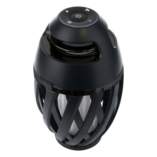 LED Tischleuchte "MUNA" H: 16,5cm inkl. BT-Speaker