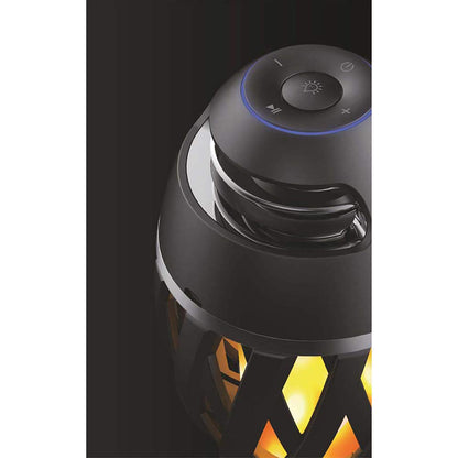LED Tischleuchte "MUNA" H: 16,5cm inkl. BT-Speaker