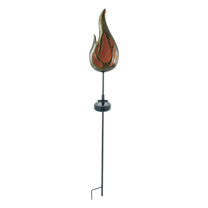 LED Solar Erdspieß "FLAMME" H: 84cm