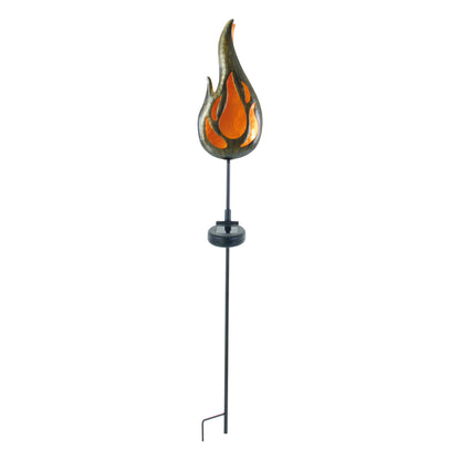 LED Solar Erdspieß "FLAMME" H: 84cm