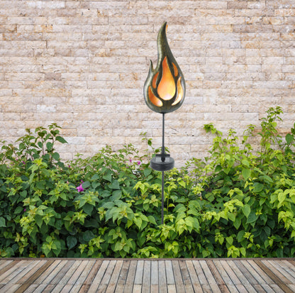LED Solar Erdspieß "FLAMME" H: 84cm