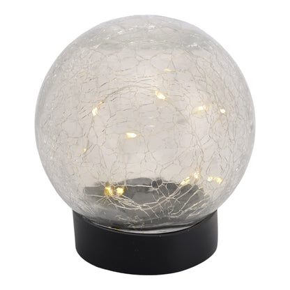 3er-Set LED Solar-/Tischleuchte/Erdspieß "CRACKLE" l/b: 12cm