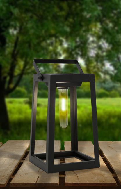 LED Deko-/Solarleuchte H: 25,5cm schwarz