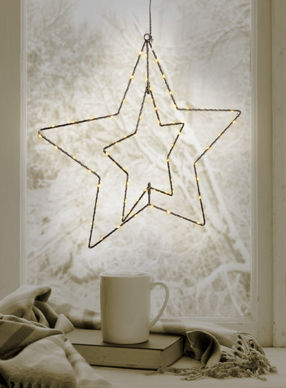 LED Outdoor Weihnachtsleuchte "Stern" Ø: 40 cm