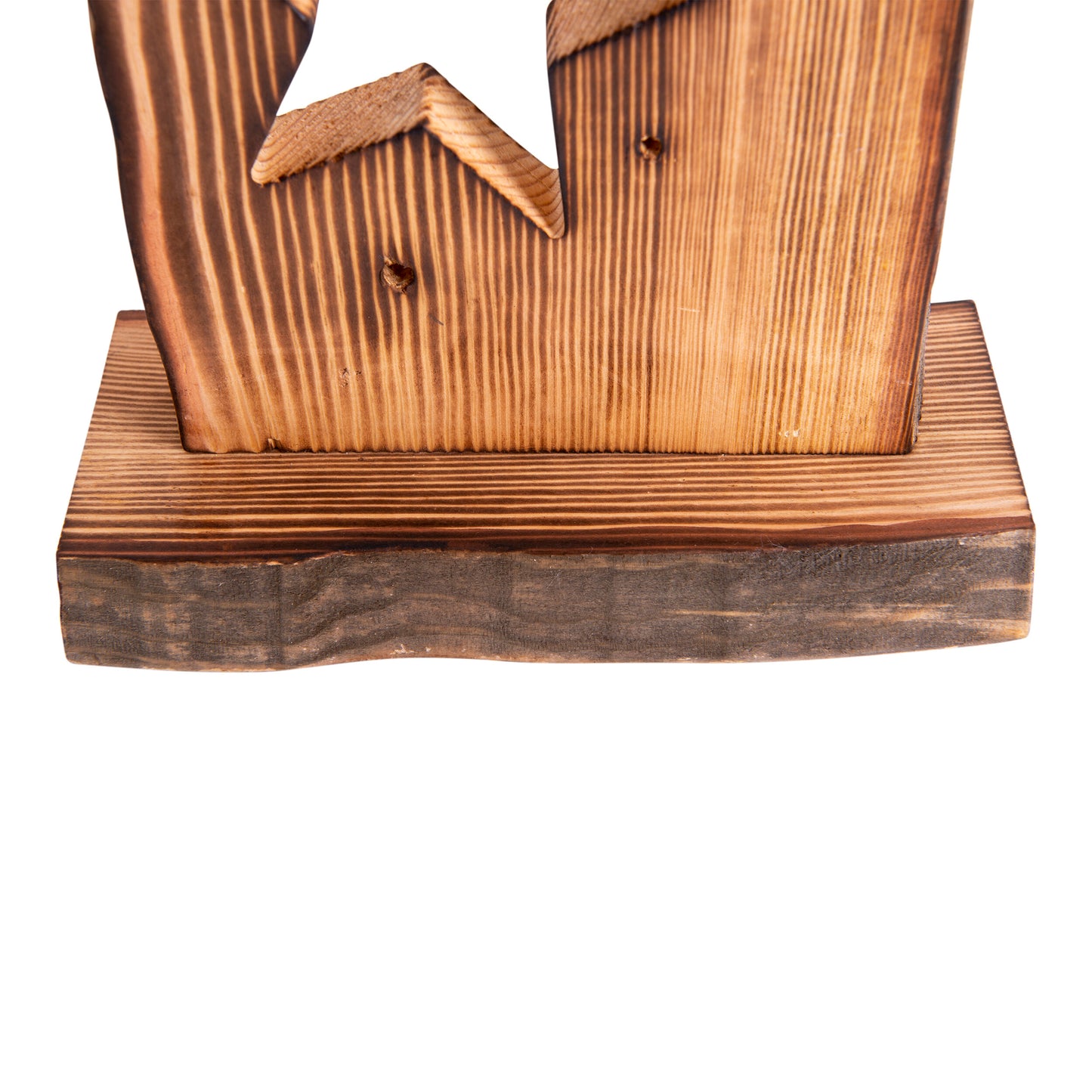 LED-Holz-Weihnachtsleuchte "STERNE" H: 60 cm