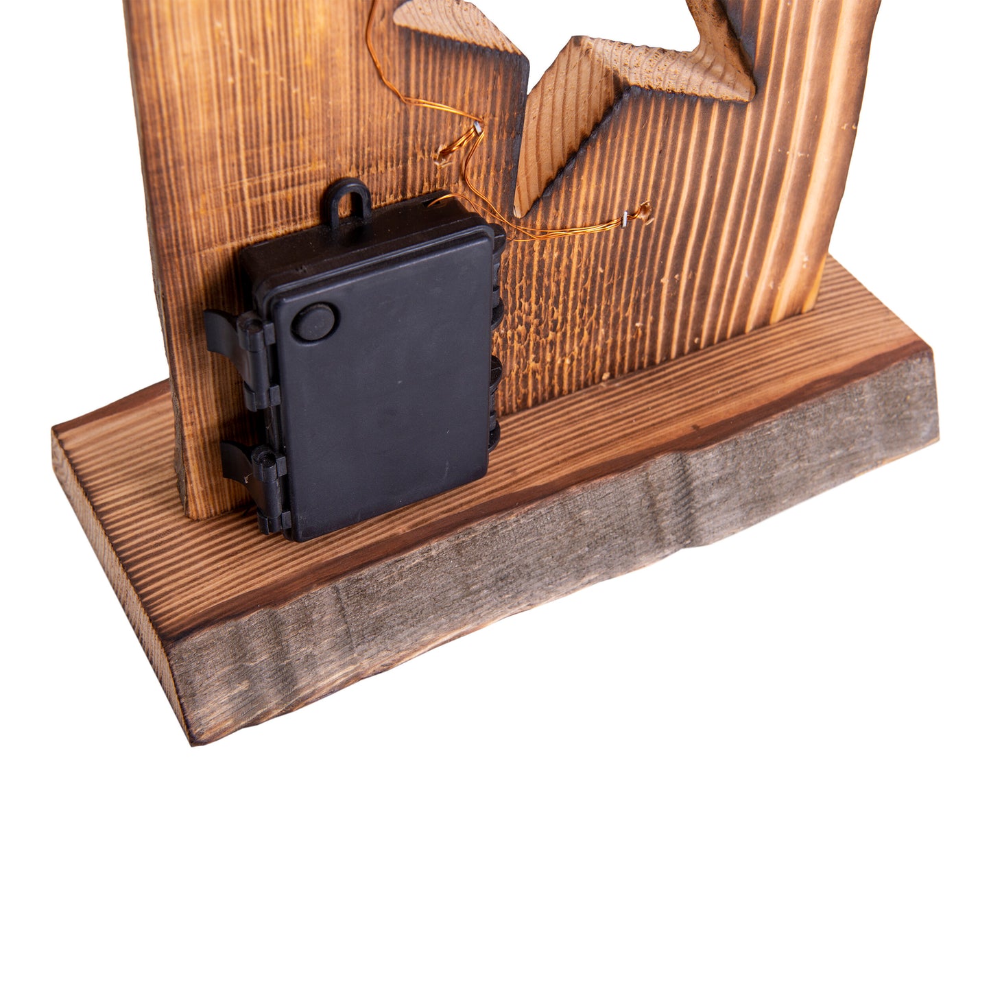 LED-Holz-Weihnachtsleuchte "STERNE" H: 60 cm