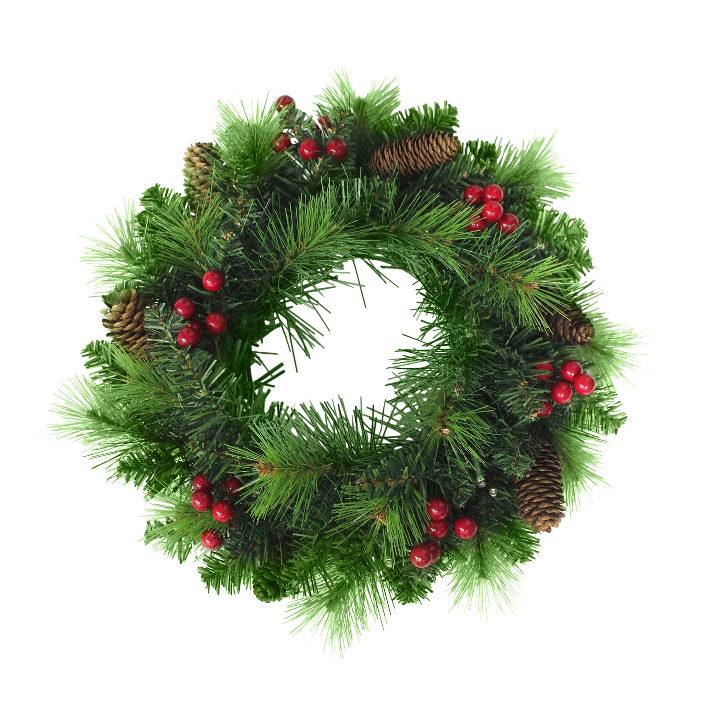 LED-Weihnachtskranz "NOEL" rot