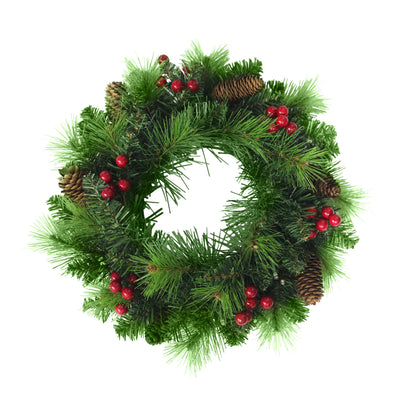 LED-Weihnachtskranz "NOEL" rot
