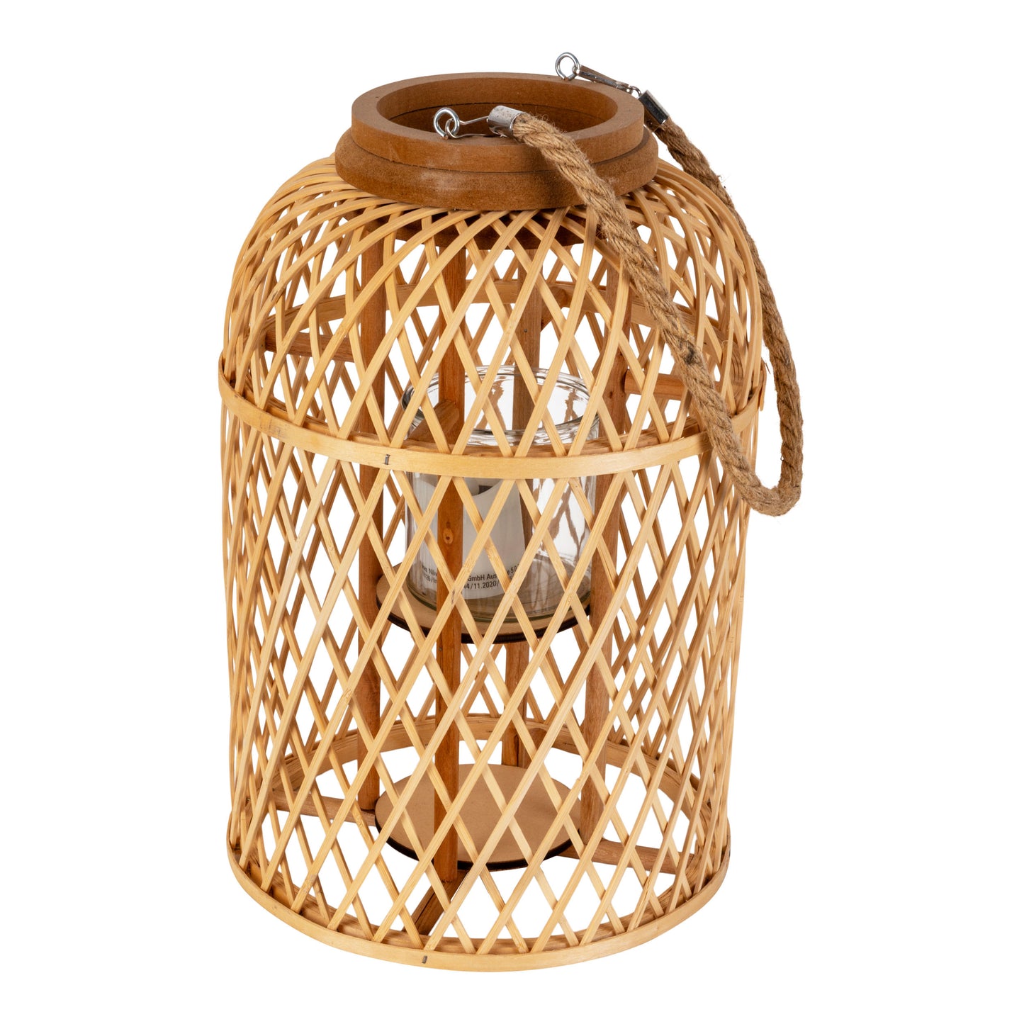 Dekoleuchte "KORBINIAN" inkl. Solar-LED-Kerze h:38cm
