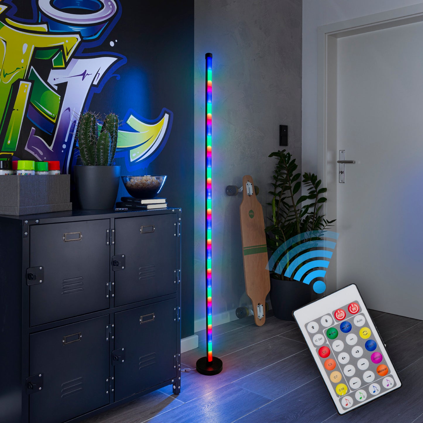 LED / RGB Digital-/Dekostehleuchte "MOTION LIGHT" H: 150cm