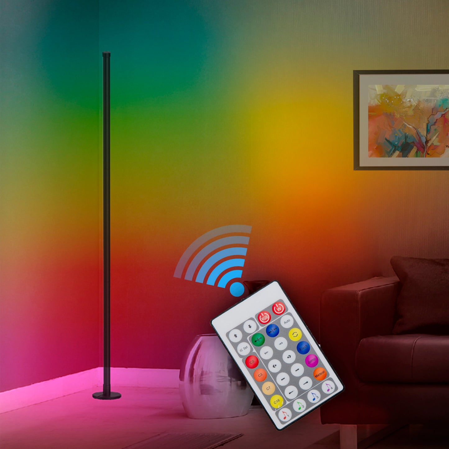 LED / RGB Digital-/Dekostehleuchte "MOTION LIGHT" H: 150cm