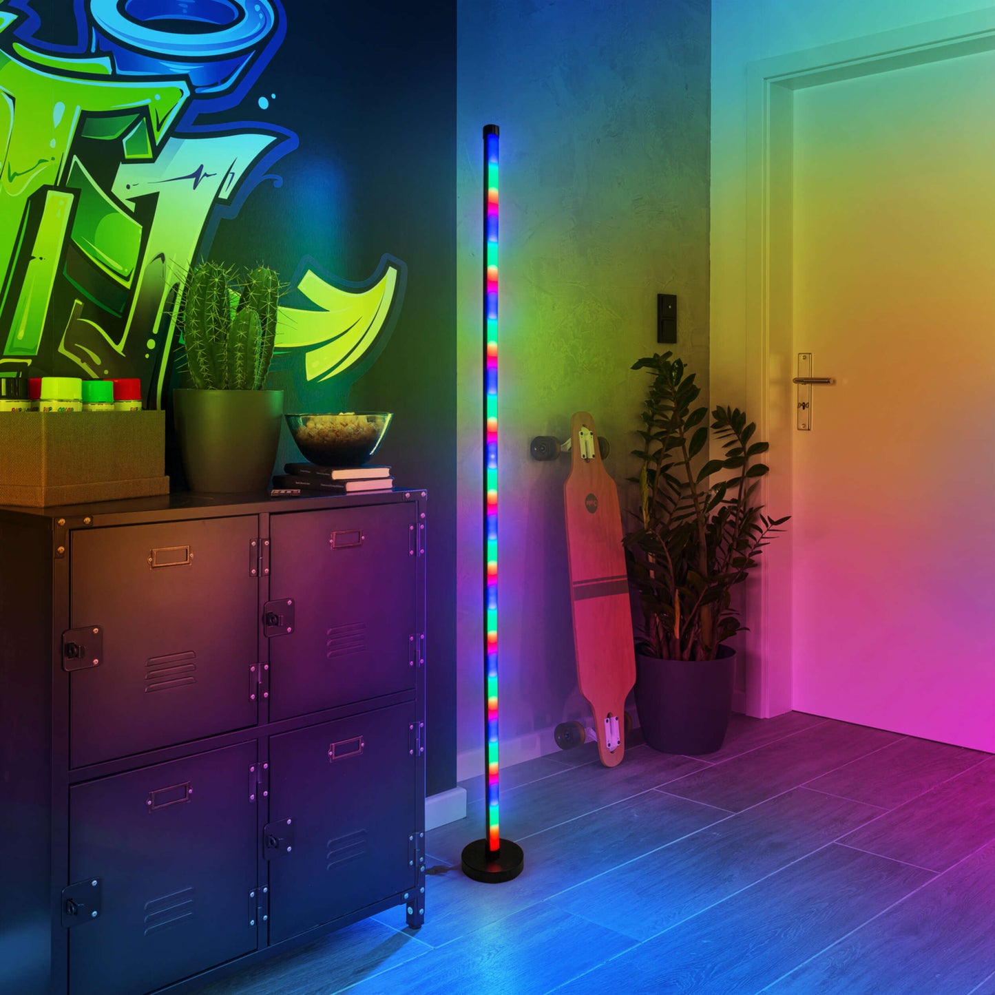 LED / RGB Digital-/Dekostehleuchte "MOTION LIGHT" H: 150cm