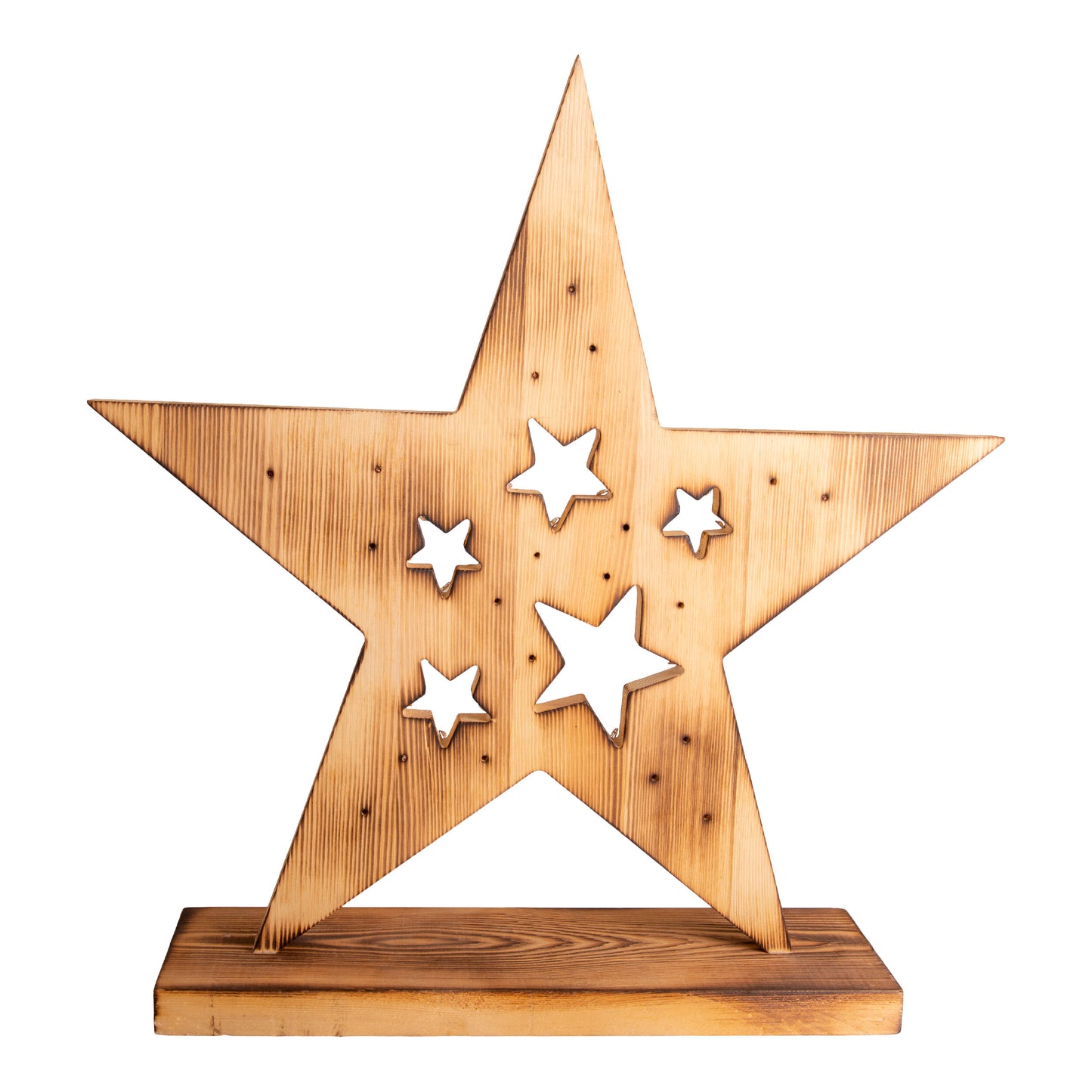 LED-Holzstern h: 49cm