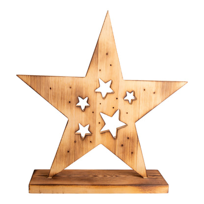 LED-Holzstern h: 49cm
