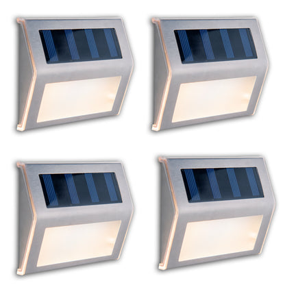 4er-Set LED Solar-/Außenleuchte "LEON"