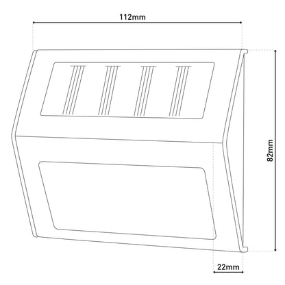 4er-Set LED Solar-/Außenleuchte "LEON"