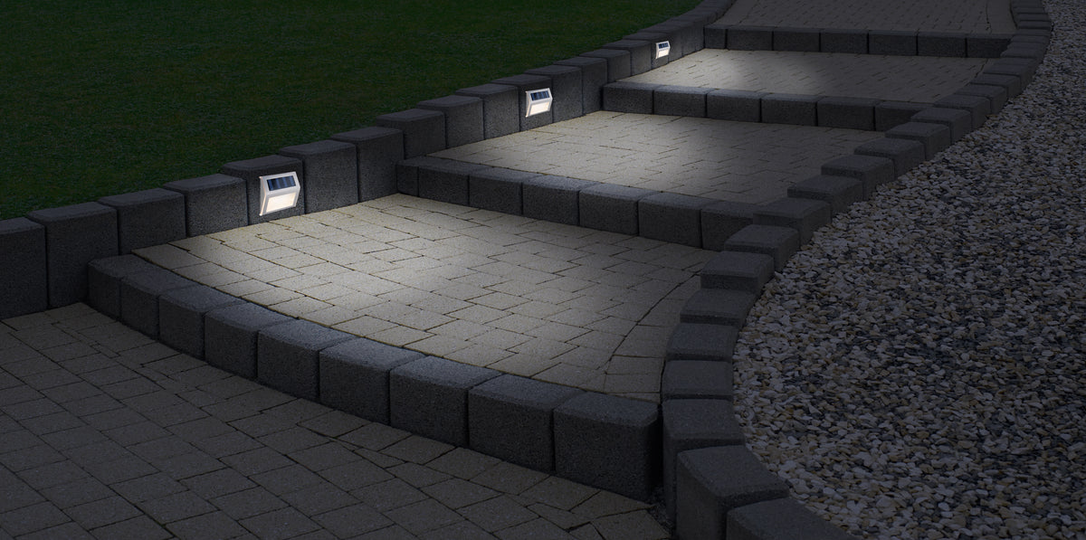 4er-Set LED Solar-/Außenleuchte "LEON"