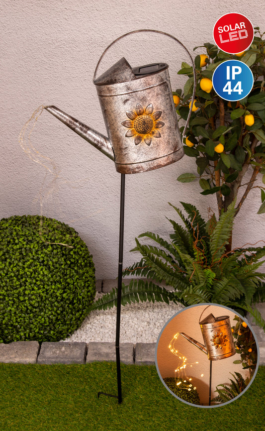LED-Solar Erdspieß (Gießkanne) h: 110cm verzinkt