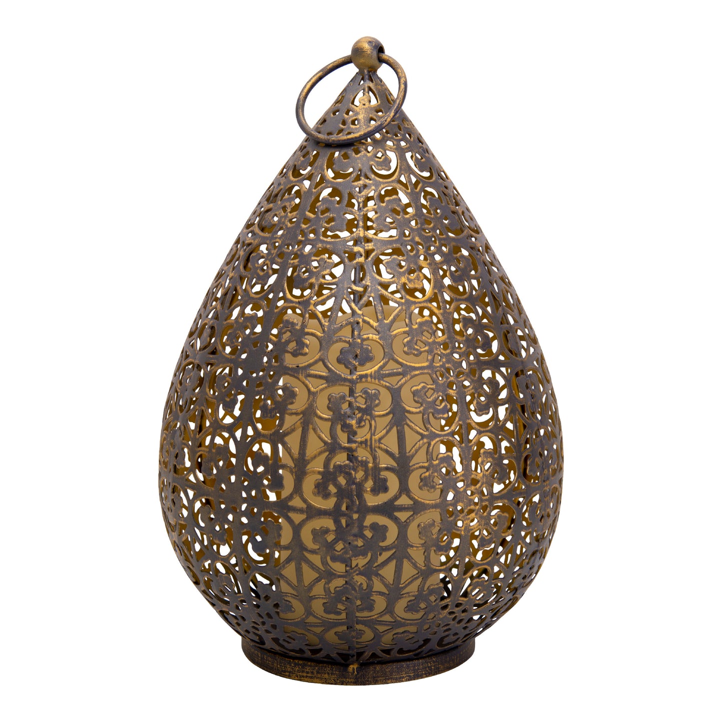 LED Dekoleuchte "REMORA" H: 27,8cm antik-gold