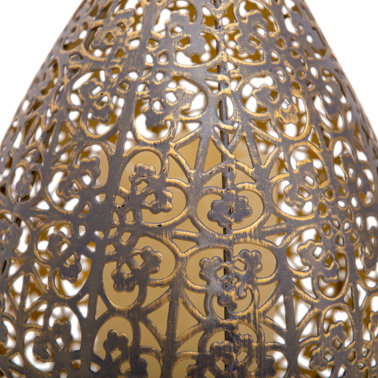 LED Dekoleuchte "REMORA" H: 27,8cm antik-gold