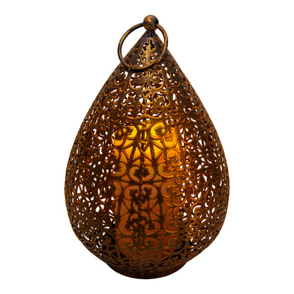 LED Dekoleuchte "REMORA" H: 27,8cm antik-gold