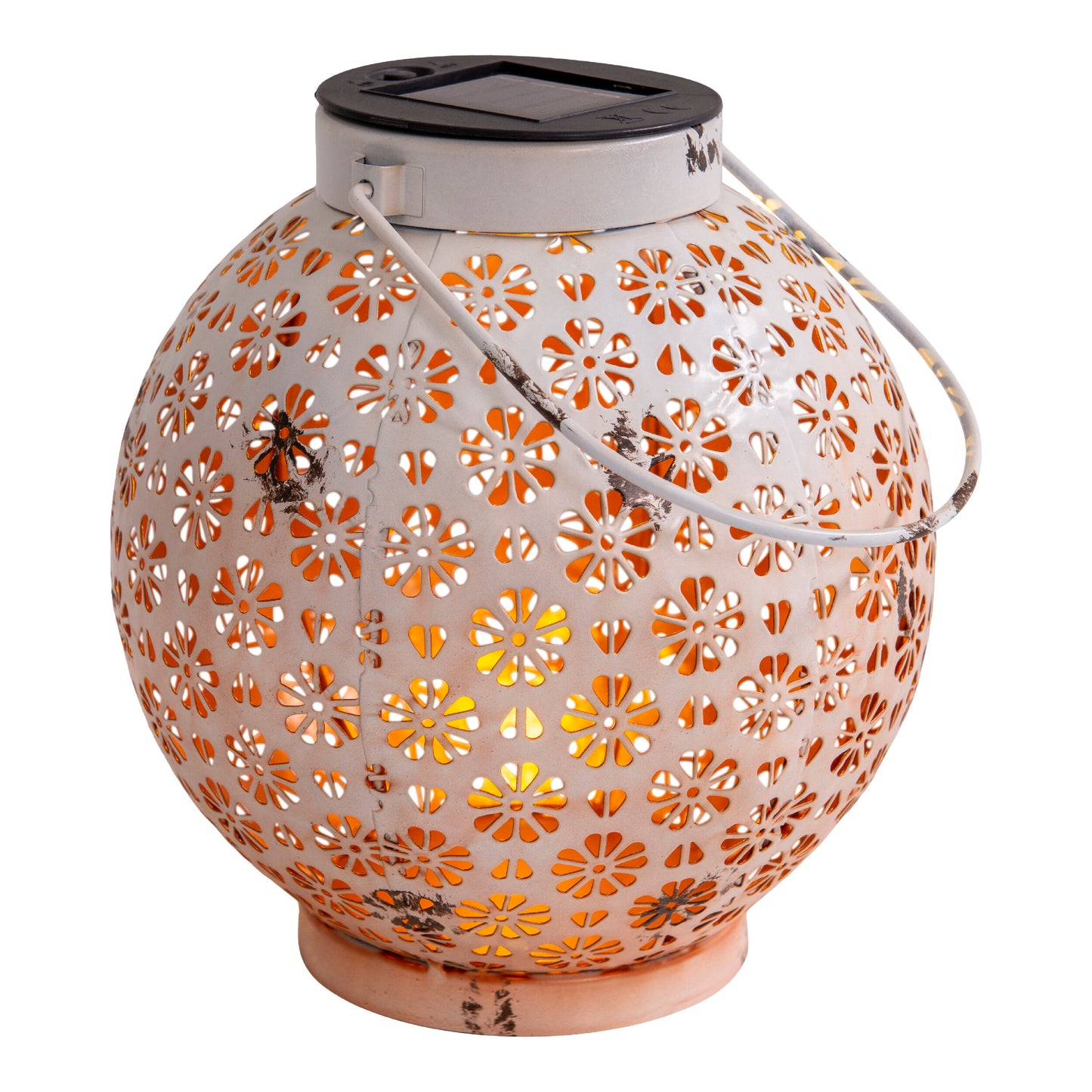 2er-Set LED Deko-/Solarleuchte l/b: 18cm weiß