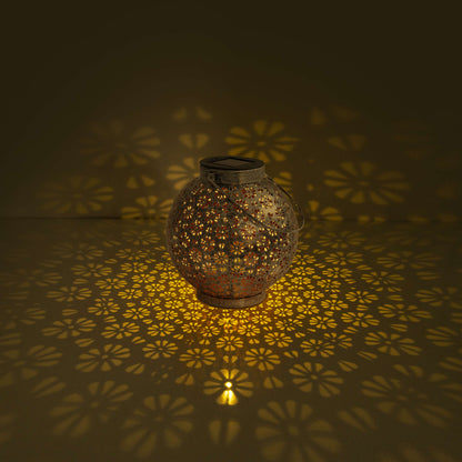 2er-Set LED Deko-/Solarleuchte l/b: 18cm silber
