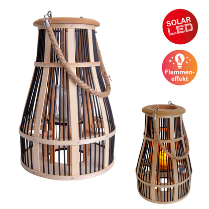 Dekoleuchte "KORBINIAN" inkl. Solar-LED-Kerze