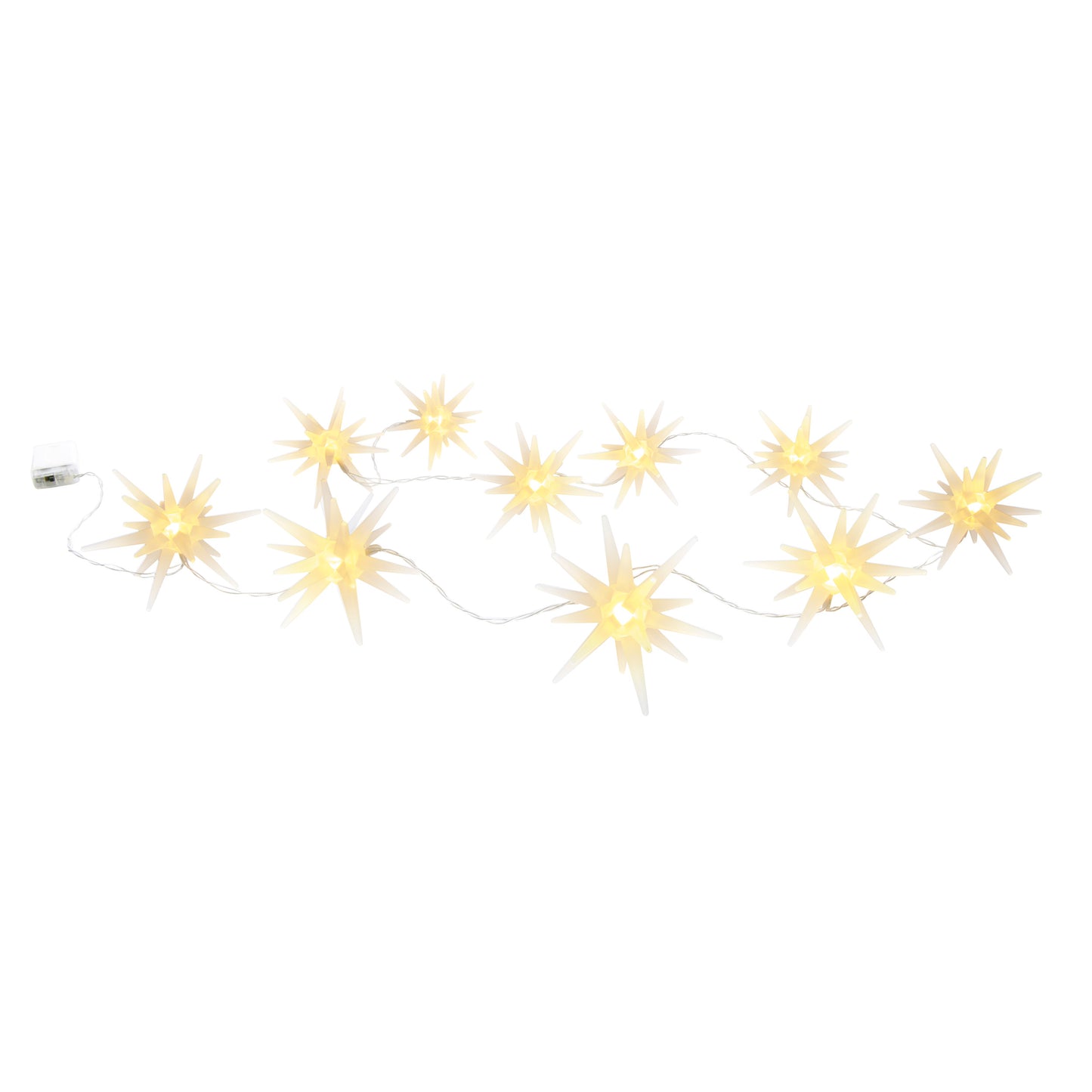 10er LED Lichterkette "3D-STERNE"