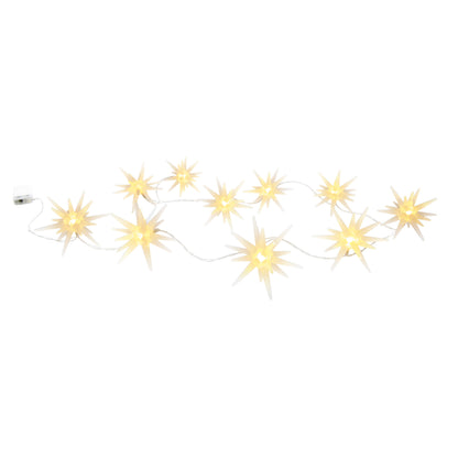 10er LED Lichterkette "3D-STERNE"