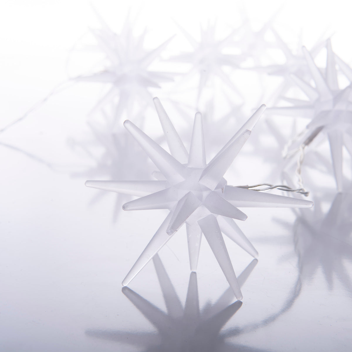 10er LED Lichterkette "3D-STERNE"