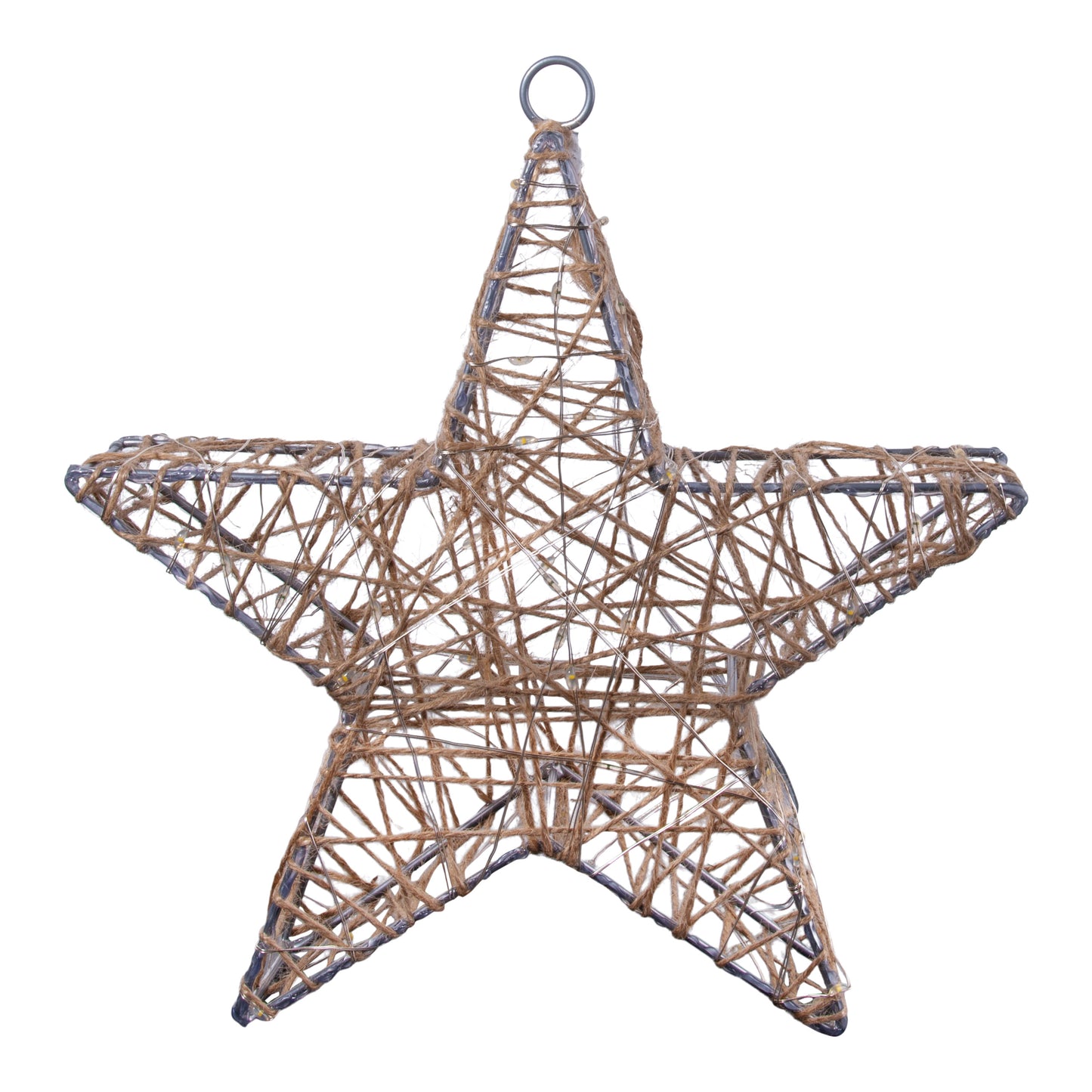 2er-Set LED Weihnachtsdeko "Metallstern" L/B: 25 cm