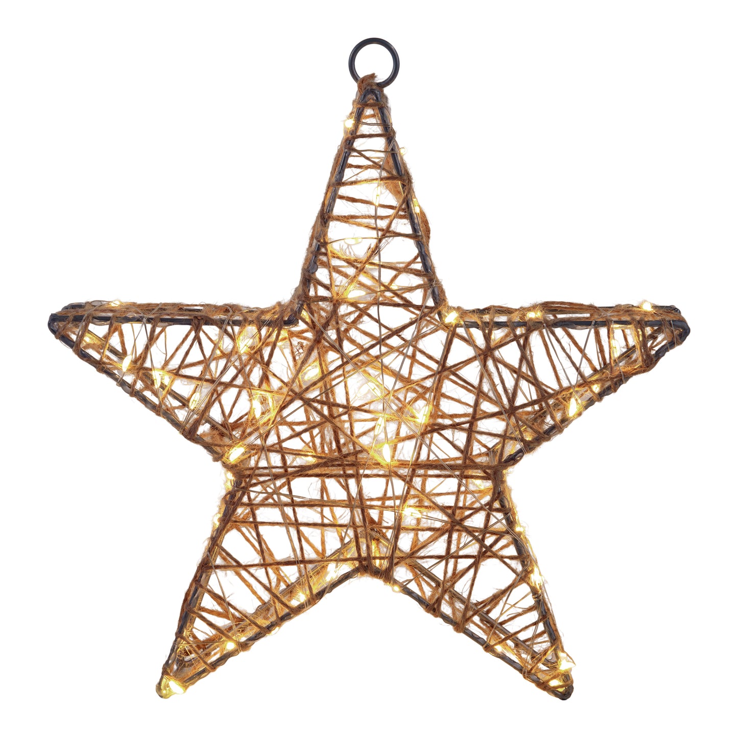 2er-Set LED Weihnachtsdeko "Metallstern" L/B: 25 cm