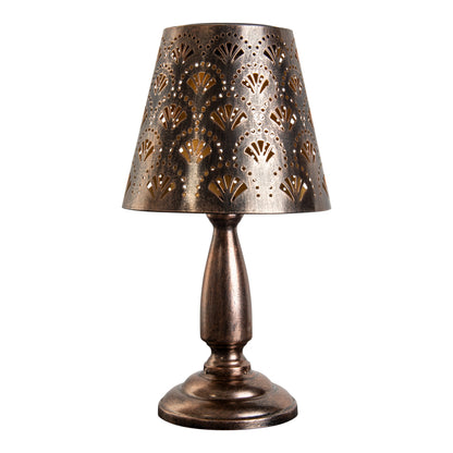 LED Solar-/Tischleuchte "ELSA" H: 30,8cm antik-messing