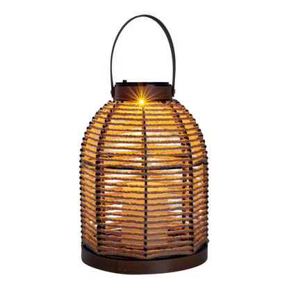 LED Solarleuchte "KORBINIAN" H: 29cm natur