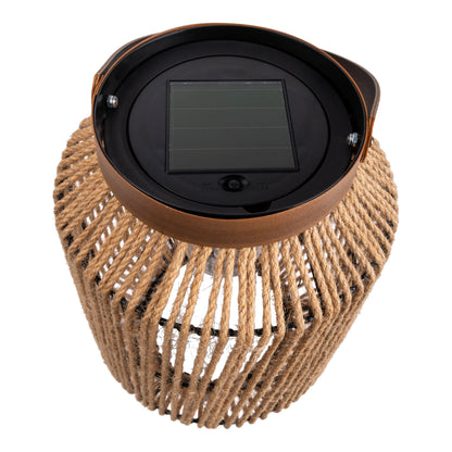 LED Solarleuchte "KORBINIAN" H: 30cm natur