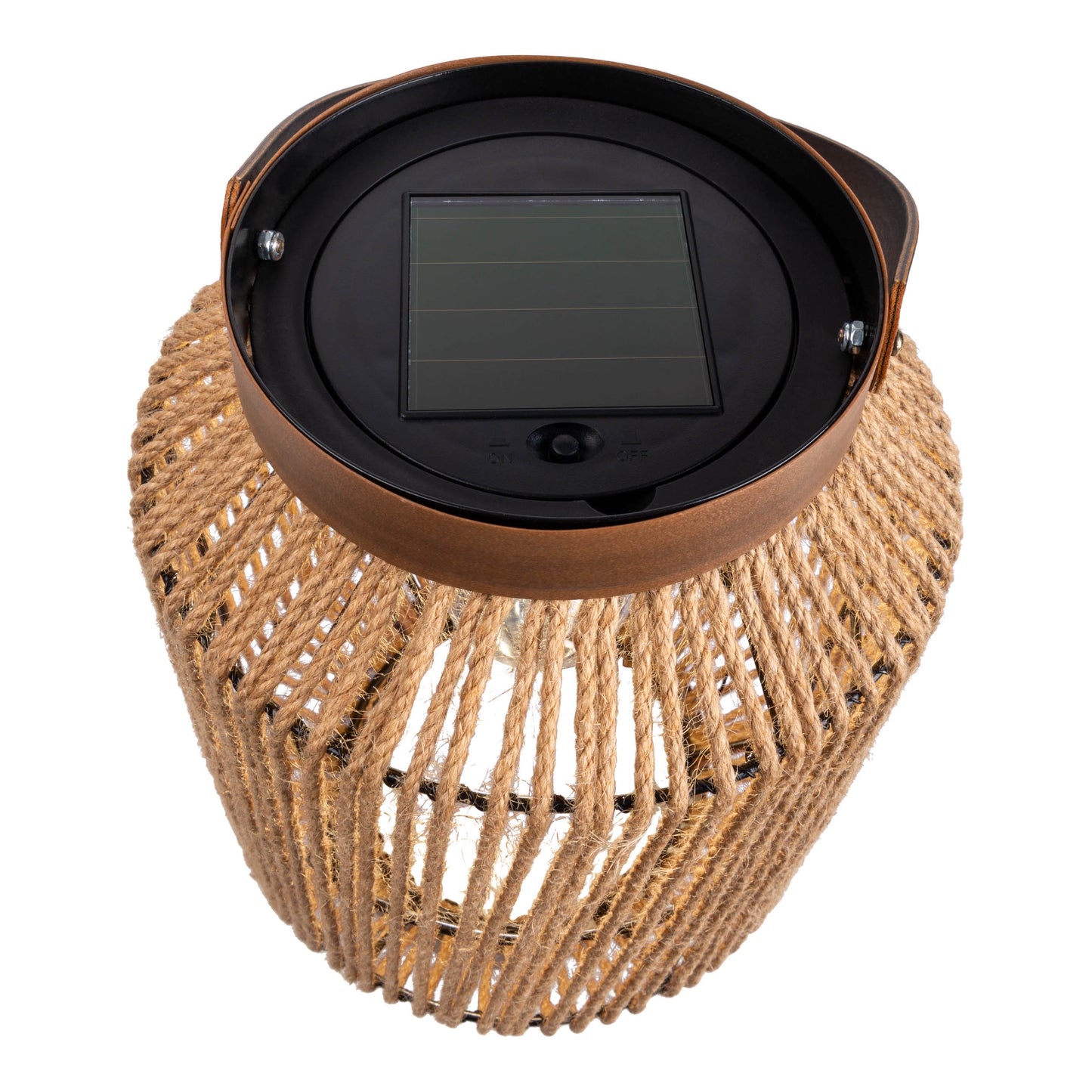 LED Solarleuchte "KORBINIAN" H: 30cm natur