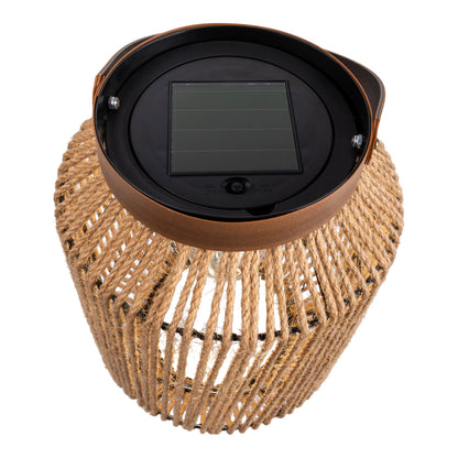 LED Solarleuchte "KORBINIAN" H: 30cm natur