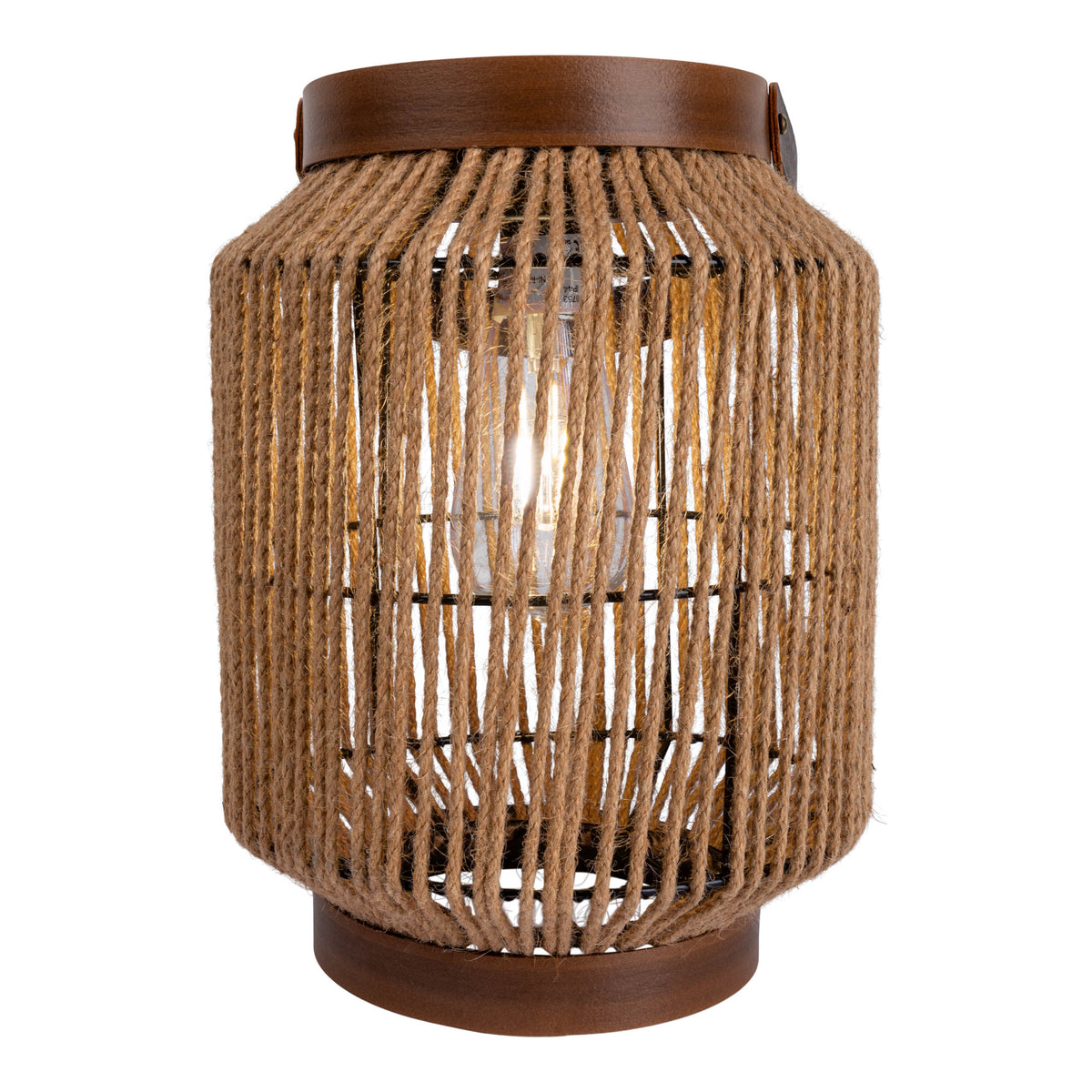 LED Solarleuchte "KORBINIAN" H: 30cm natur