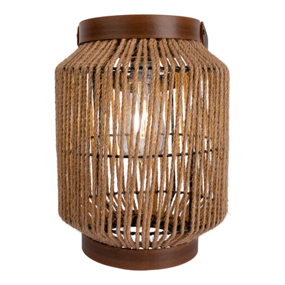 LED Solarleuchte "KORBINIAN" H: 30cm natur
