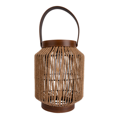 LED Solarleuchte "KORBINIAN" H: 30cm natur