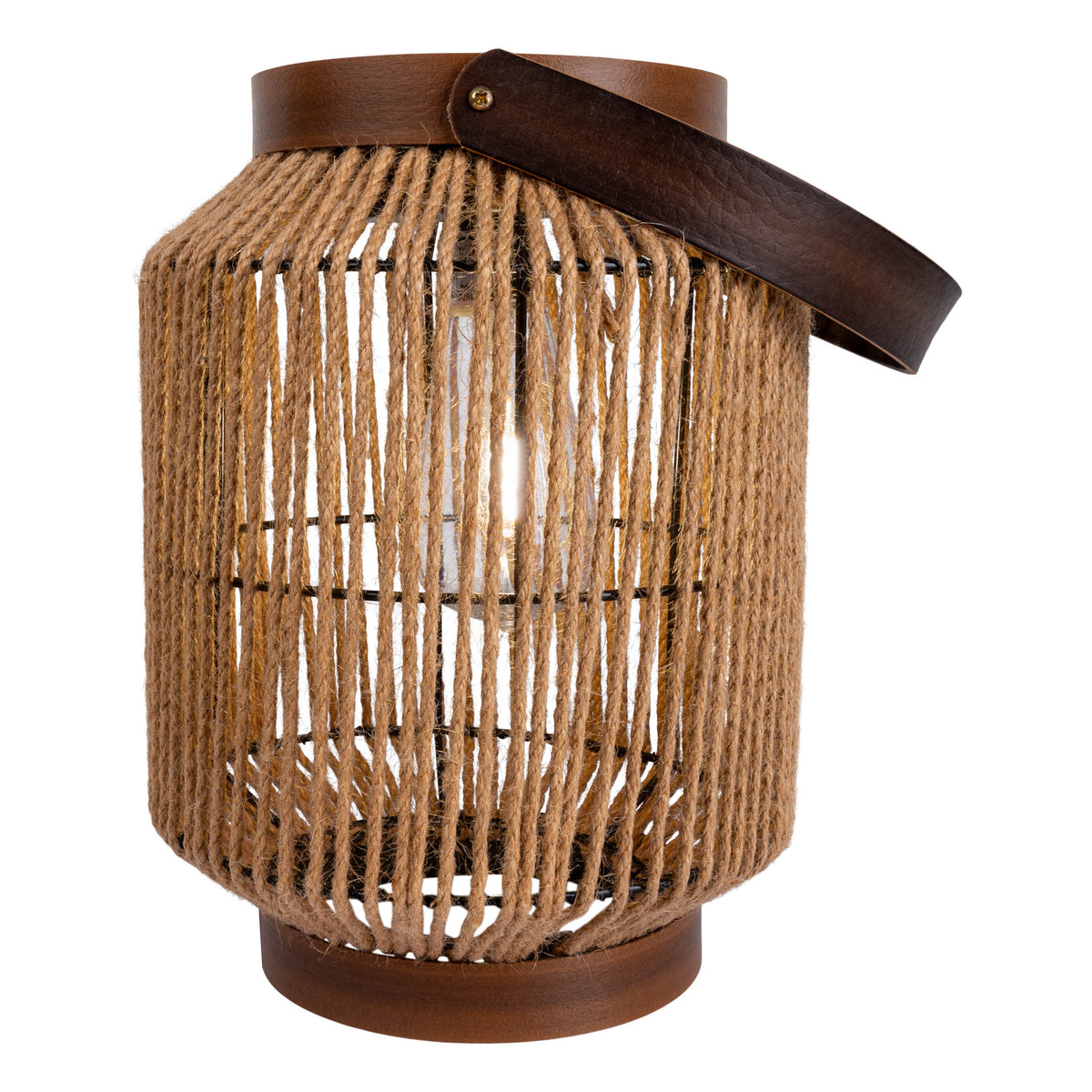 LED Solarleuchte "KORBINIAN" H: 30cm natur