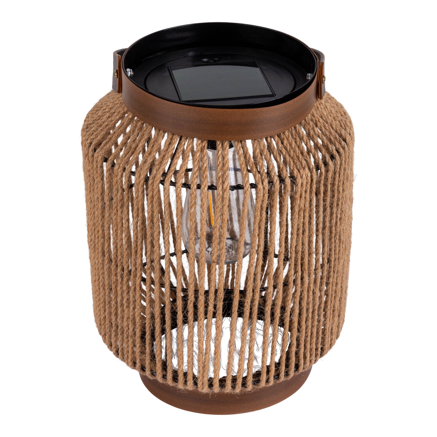 LED Solarleuchte "KORBINIAN" H: 30cm natur