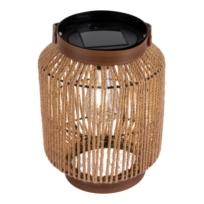 LED Solarleuchte "KORBINIAN" H: 30cm natur
