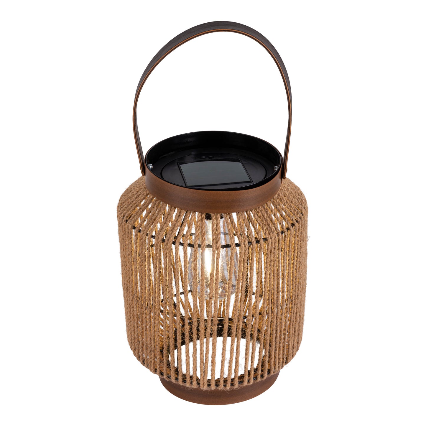 LED Solarleuchte "KORBINIAN" H: 30cm natur