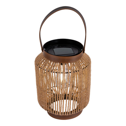 LED Solarleuchte "KORBINIAN" H: 30cm natur